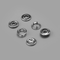 Кнопки рубашечные, открытые, d=9.5 мм, 140 шт., в пластиковом органайзере