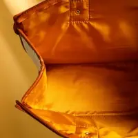 Сумка плетёная на молнии из пандана 41х16х50 см, бежево-коричневый