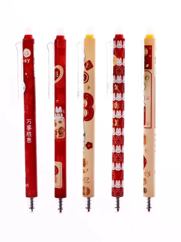 Ручка гелевая автомат СТИРАЕМЫЕ ЧЕРНИЛА, 0,5 мм, стержень синий, Мишка МИКС