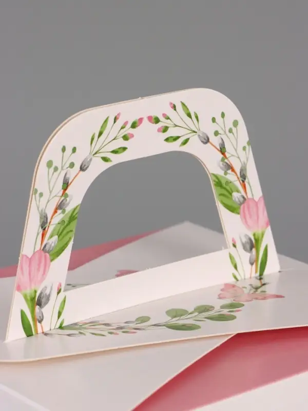 Пасхальная коробочка "Пасхальный венок" 15 х 15 х 18 см