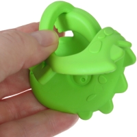 Прорезыватель силиконовый &laquo;Дино&raquo;, цвет зеленый, ТЭП, КНОПА