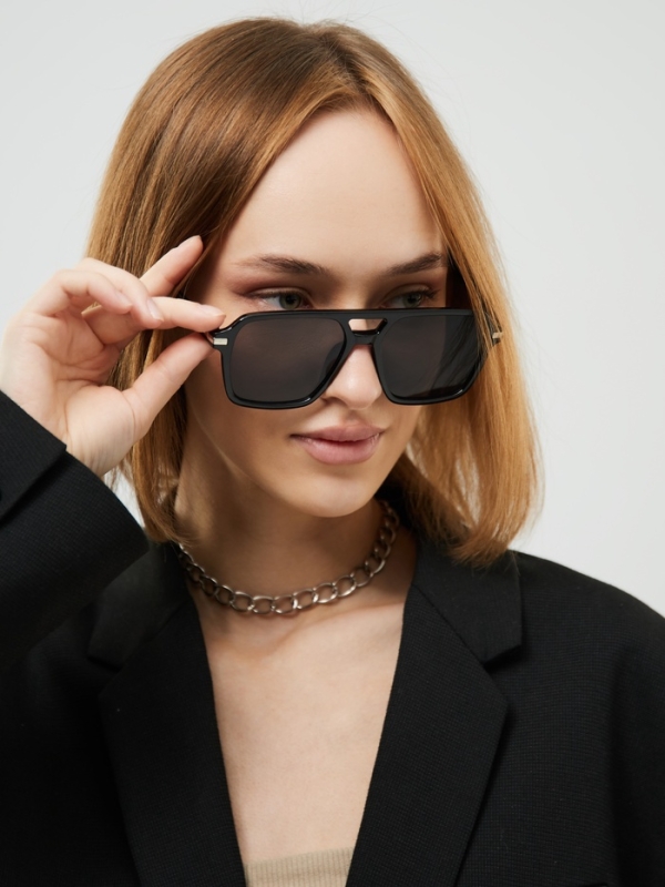 Очки солнцезащитные, uv 400, ширина 14.5 см, дужка 14 см, линза 6.6 х 5.2 см