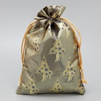 Мешочек подарочный парча &laquo;Новогодняя ночь&raquo;, 16 х 24 см +/- 1.5 см, Новый год