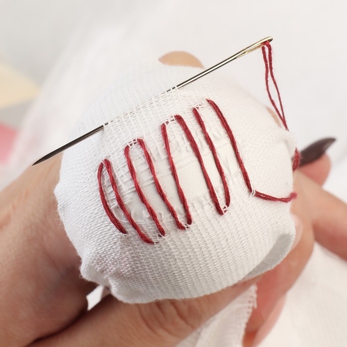 Яйцо для штопки, 4 &times; 4 &times; 6 см, цвет белый