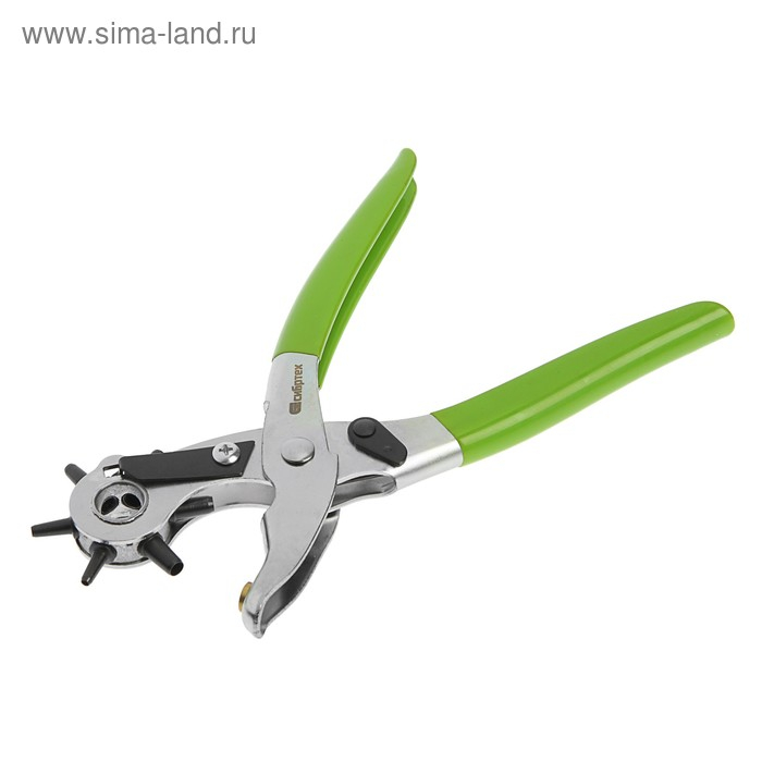 Просекатель (дырокол) для кожи и картона Просекатель (дырокол) для кожи и картона "Сибртех" 18360, d=2.5-5 мм, Сталь 40 Cr (40 Х)