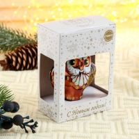 Ёлочная игрушка "Сова" коричневый Ёлочная игрушка "Сова" коричневый