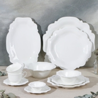 Салатник фарфоровый Magistro &laquo;Сюита&raquo;, 350 мл, d=15,5 см, цвет белый