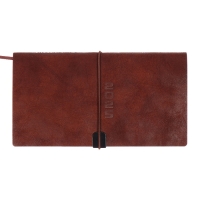 Еженедельник датир 2025г 175х95мм мягк обл иск кож 64л ESCALADA, бл тис, бл 70 г/м&sup2;,кор-ый