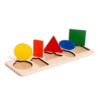 Рамка-вкладыш &laquo;Простая геометрия&raquo; 5 деталей, 28 &times; 9,5 &times; 0,8 cм