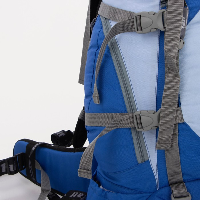 Рюкзак туристический, Taif, 65 л, отдел на шнурке, 2 наружных кармана, 2 боковых кармана, цвет голубой Рюкзак туристический, Taif, 65 л, отдел на шнурке, 2 наружных кармана, 2 боковых кармана, цвет голубой