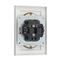 Розетка двухместная TOT Matte Glass, 16 А, скрытая, с з/к, стекло, серебристая Розетка двухместная TOT Matte Glass, 16 А, скрытая, с з/к, стекло, серебристая