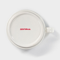 Набор фарфоровый чайный Доляна &laquo;Эстет. Орнамент&raquo;, 3 предмета: чайник 400 мл, 2 кружки 280 мл, цвет белый