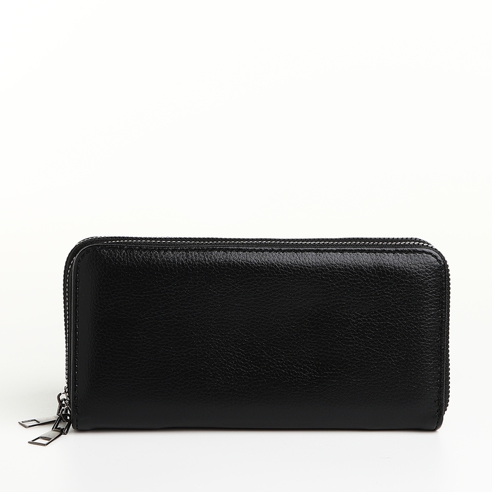 Портмоне-клатч мужской на молнии TEXTURA, цвет чёрный Портмоне-клатч мужской на молнии TEXTURA, цвет чёрный