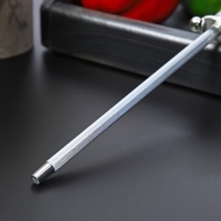 Мусат Доляна &laquo;Металлик&raquo;, 29 см, круглое сечение, цвет серебряный