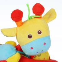 Растяжка - спираль с игрушками дуга на коляску / кроватку для малышей 0+ &laquo;Жирафик&raquo;, Крошка Я