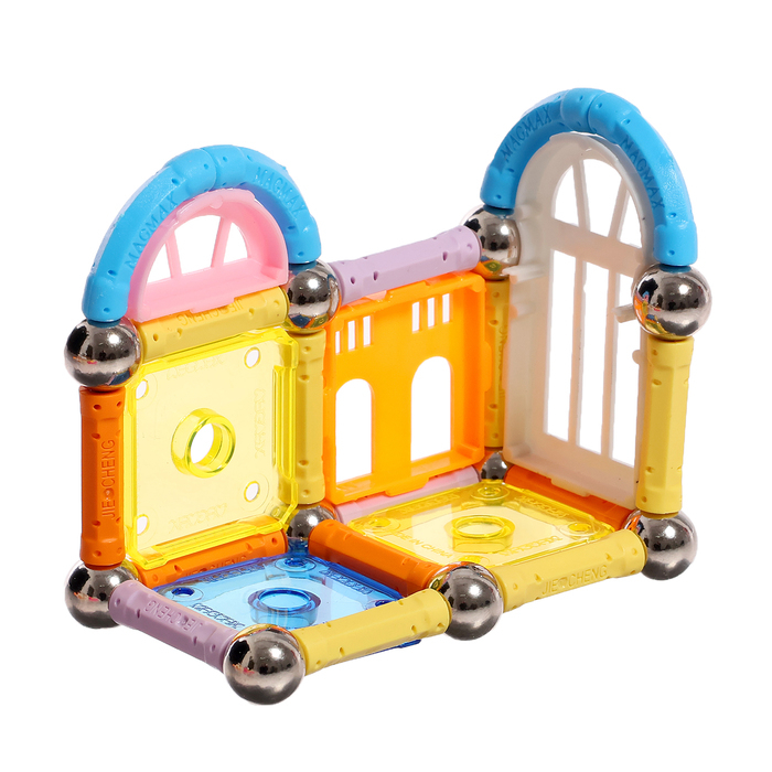 Конструктор магнитный &laquo;Построй свой дом&raquo;, 90 деталей