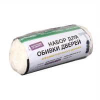 Комплект для обивки дверей 110 &times; 205 см: иск.кожа, поролон 3 мм, гвозди, коричневый, &laquo;Эконом&raquo;