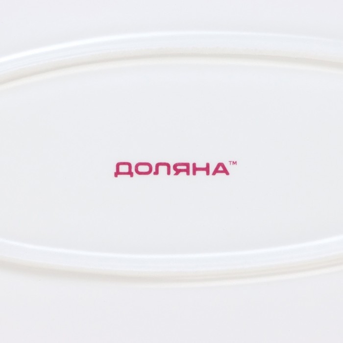 Блюдо фарфоровое овальное Доляна &laquo;Коты-аристократы&raquo;, 30,5&times;17 см