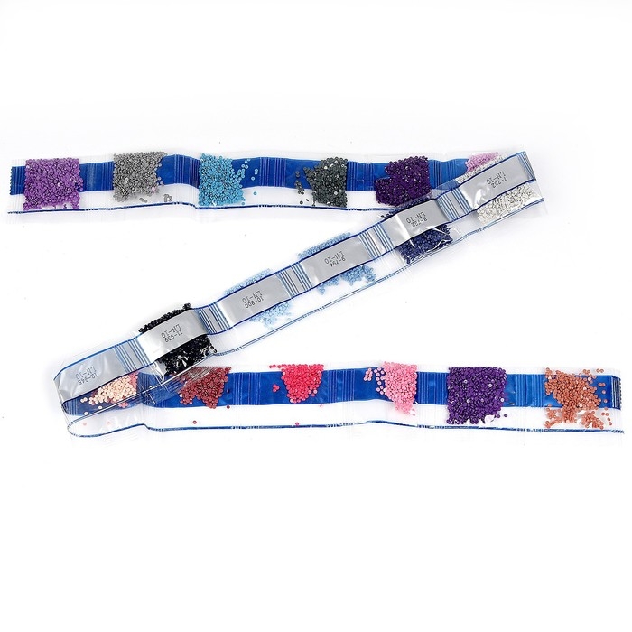 Алмазная мозаика с частичным заполнением на холсте &laquo;Девушка с зонтиком&raquo;&lrm;, 20 х 30 см