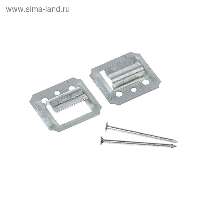 Кляймер ТУНДРА, №3, оцинкованный, с гвоздями, 100 шт Кляймер ТУНДРА, №3, оцинкованный, с гвоздями, 100 шт