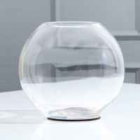 Ваза для цветов шар &laquo;Цветок&raquo; с подставкой, 18 х 14,7 см, 800 мл.