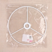 Основа для плетения торшера &laquo;Круг&raquo;, металлическая, d = 20/20,6 см, цвет белый