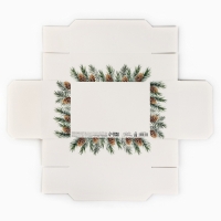 Коробка подарочная новогодняя складная &laquo;С новым годом&raquo;, бант, 21 х 15 х 7 см, Новый год