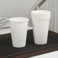 Набор пластиковой одноразовой посуды на 6 персон &laquo;Шашлычный №3&raquo;, цвет белый