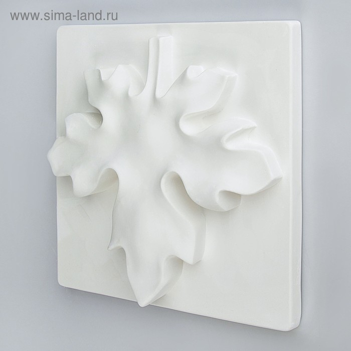 Гипсовая фигура Орнамент: Лист Клёна, 27 х 27 х 6 см