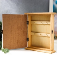 Ключница дерево 6 крючков "Анютины глазки и консоль" 25х21х7,3 см Ключница дерево 6 крючков "Анютины глазки и консоль" 25х21х7,3 см