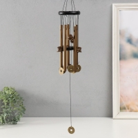 Музыка ветра металл, дерево "Привлечение богатства" 5 трубок 55х9х9 см Музыка ветра металл, дерево "Привлечение богатства" 5 трубок 55х9х9 см
