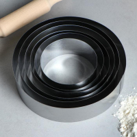 Набор форм для выпечки и выкладки &laquo;Круг&raquo;, d-20 см, h-5 см, 6 шт