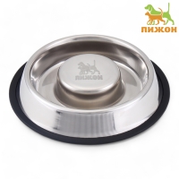 Миска "Медленное кормление" на нескользящей основе, 450 мл Миска "Медленное кормление" на нескользящей основе, 450 мл