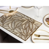 Салфетка сервировочная на стол Доляна &laquo;Листопад&raquo;, 45&times;30 см, цвет золотой