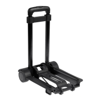 Складная тележка для покупок и багажа, до 30 кг, 250 × 330 × 445(960) мм, пластик/алюминий Складная тележка для покупок и багажа, до 30 кг, 250 × 330 × 445(960) мм, пластик/алюминий