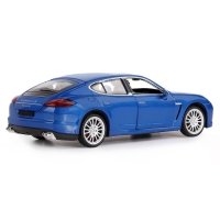 Машина металлическая Porsche Panamera S, 1:24,открываются двери, капот и багажник, световые и звуковые эффекты, цвет синий Машина металлическая Porsche Panamera S, 1:24,открываются двери, капот и багажник, световые и звуковые эффекты, цвет синий