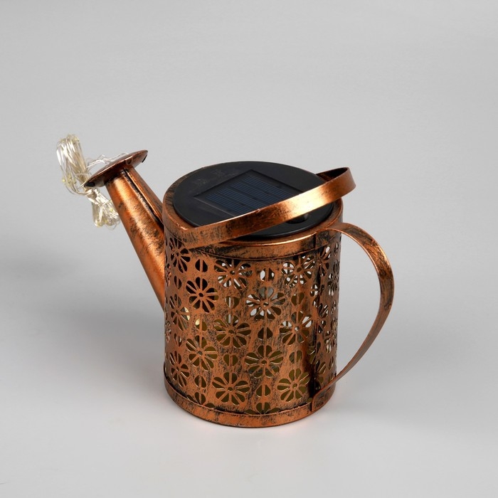 Садовый светильник на солнечной батарее &laquo;Лейка&raquo;, 21 &times; 15 &times; 9.5 см, 37 LED, свечение тёплое белое