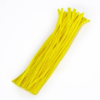 Проволока с ворсом для поделок и декора набор 50 шт., размер 1 шт. 30 &times; 0,6 см, цвет жёлтый