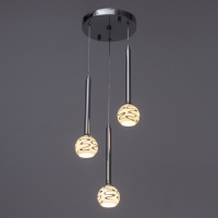 Светильник "Жаннетт" 3х3Вт G4 Хром 30х30х180см