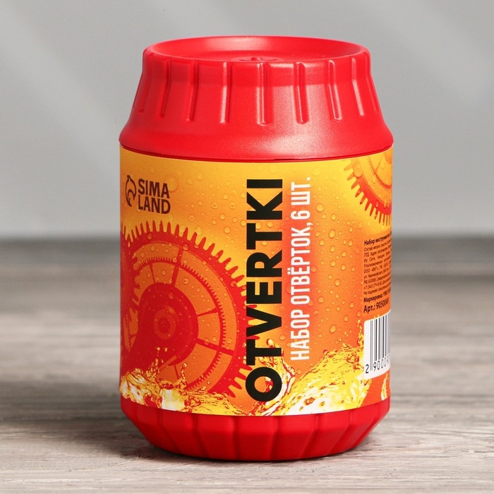 Подарочный набор инструментов в банке &laquo;Otvertki&laquo;, 6 предметов