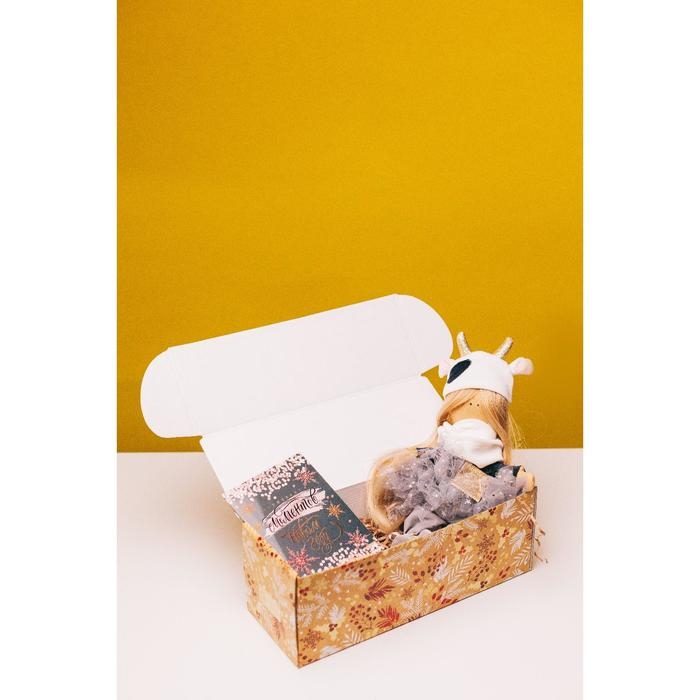 Коробка подарочная новогодняя складная «Новогодний», 12 х 33,6 х 12 см, Новый год Коробка подарочная новогодняя складная «Новогодний», 12 х 33,6 х 12 см, Новый год