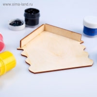 Заготовка ключница домик с козырьком 14х15х0,7 см Заготовка ключница домик с козырьком 14х15х0,7 см