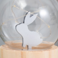 Ночник &laquo;Шар-заяц&raquo; LED 3хAG10 шар 8см 6,5х6,5х11,5см