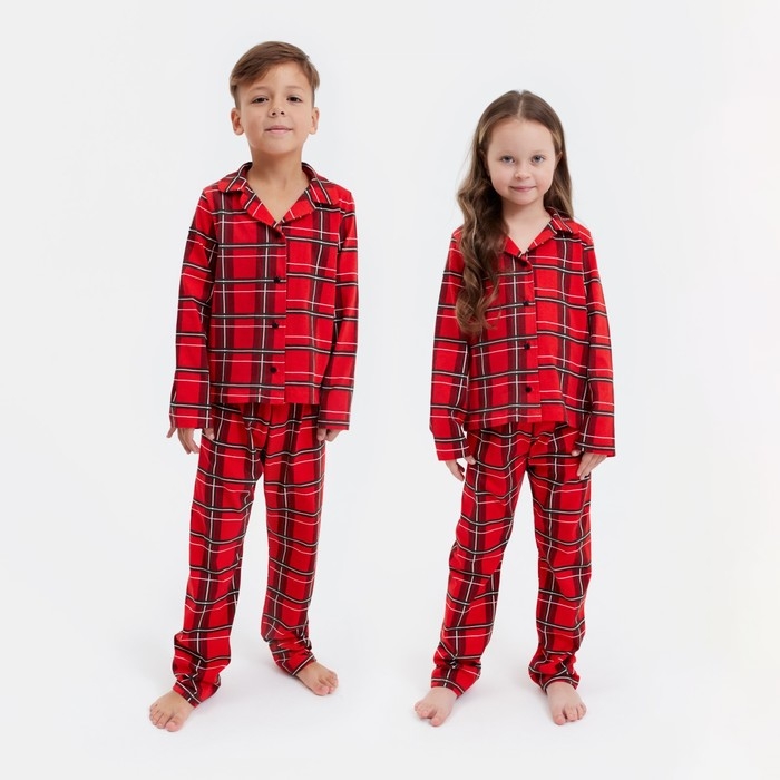 Пижама детская KAFTAN Пижама детская KAFTAN "Клетка" р.28 (86-92)