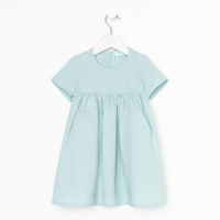 Платье детское с карманом KAFTAN, р. 32 (110-116), мятный Платье детское с карманом KAFTAN, р. 32 (110-116), мятный