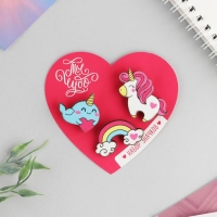 Набор парных значков &laquo;Ты чудо&raquo;, 3 шт., 9,5 х 8,7 см