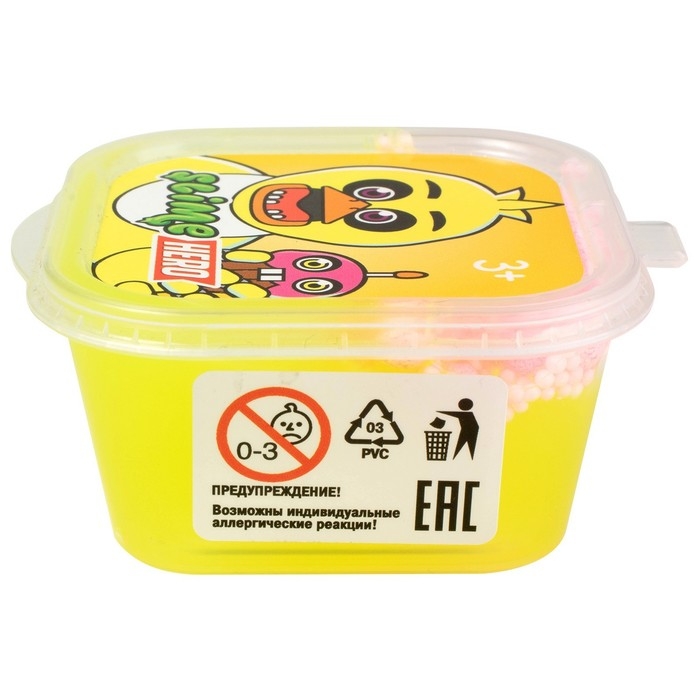 Слайм &laquo;Slime HERO. Роботы. Цыпленок&raquo;, жёлтый, 60 г