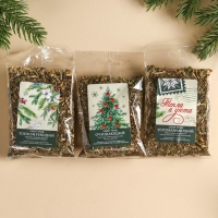Подарочный набор &laquo;Уютный новый год&raquo;: сбор трав 3 шт. х 20 г., варенье из сосновых шишек 100 г.