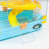 Клетка для грызунов "Пижон", 31 х 24 х 46 см, голубая Клетка для грызунов "Пижон", 31 х 24 х 46 см, голубая