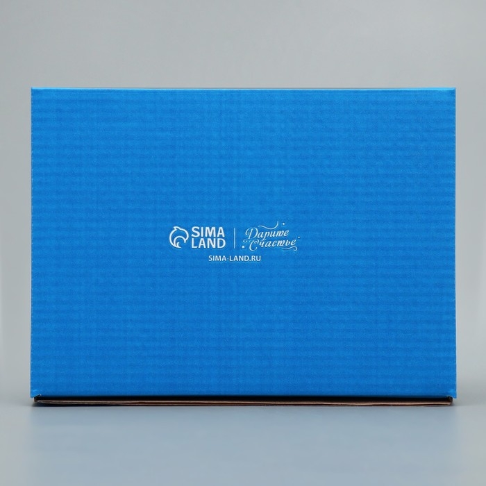 Коробка новогодняя складная «Снежный город», белый, 27 х 21 х 9 см, Новый год Коробка новогодняя складная «Снежный город», белый, 27 х 21 х 9 см, Новый год